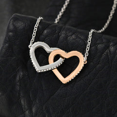 Two Hearts Entwined Necklace - For Wife